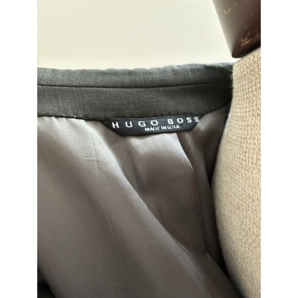 Hugo Boss Mens Blazer Wool Sport Coat US Sz 46L Einstein Sigma Super 110 MINT! - Picture 11 of 14